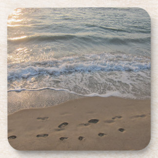 Porta-copo Footprints in the Sand