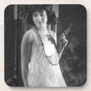Porta-copo Forma do Flapper das mulheres do 1920 do vintage