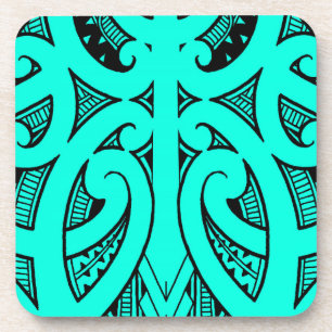 Porta-copo Forma maori tradicional do koru do design do