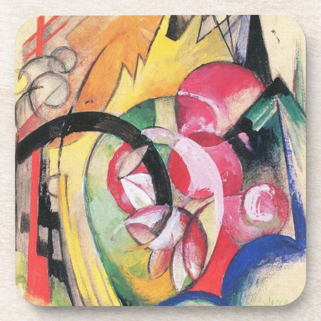 Porta-copo Formas Abstratas (também conhecido como Flores Col (Frente)