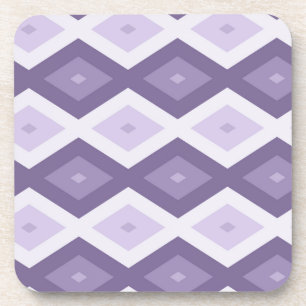Porta-copo Formas de diamante de lavanda