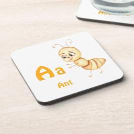 Porta-copo Formiga personalize ABC: Letra A - Adicione Seu No