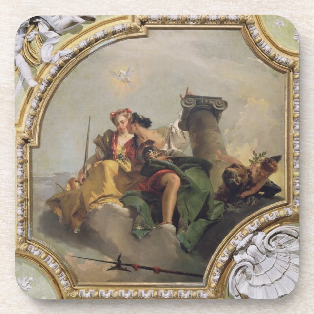 Porta-copo Fortaleza e justiça, 'do Sala Capitolare (Frente)