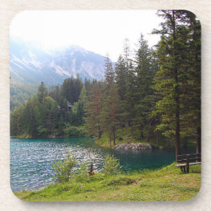Porta-copo Foto cêntrica alpina e lago