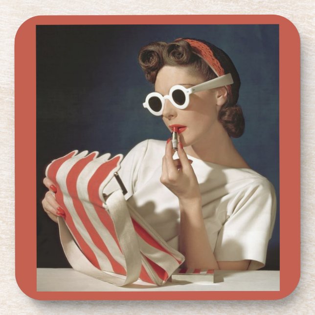 Porta-copo Foto da moda dos anos 50 (Frente)