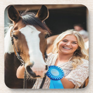 Porta-copo Foto de Cavalo de Exposição de Gado Personalizada