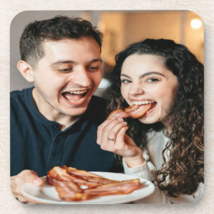 Porta-copo Foto de comer bacon personalizar customizar