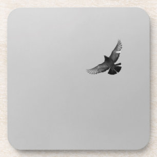 Porta-copo Foto de pombo-pombo-voador preto