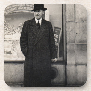 Porta-copo foto do homem da dapper dos anos 30