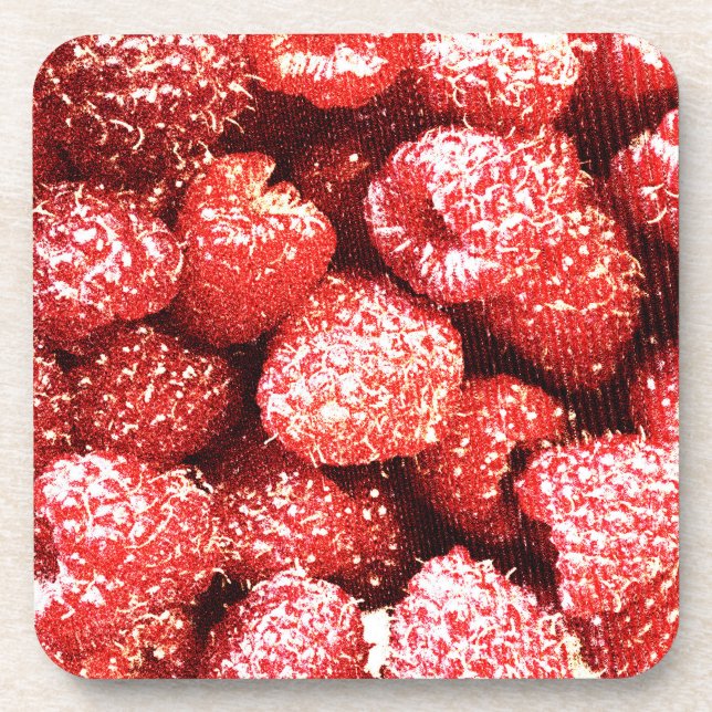 Porta-copo Foto "Fruta de framboesas". Compre agora (Frente)
