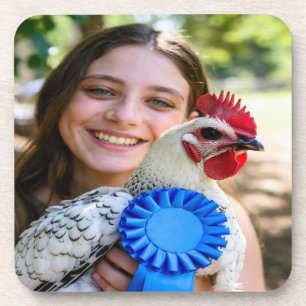 Porta-copo Foto Personalizada de Aves de Criação em Exposição