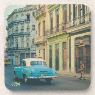Porta-copo Fotografia de Rua de Carro Clássico Antigo Havana