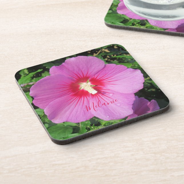 Porta-copo Fotografia Floral Rosa (Left Side)