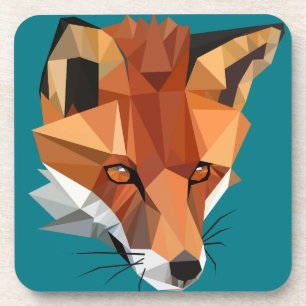 Porta-copo Fox de Polígono Personalizada