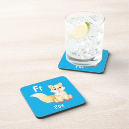 Porta-copo Fox personalize ABC: Carta F - Adicione seu nome