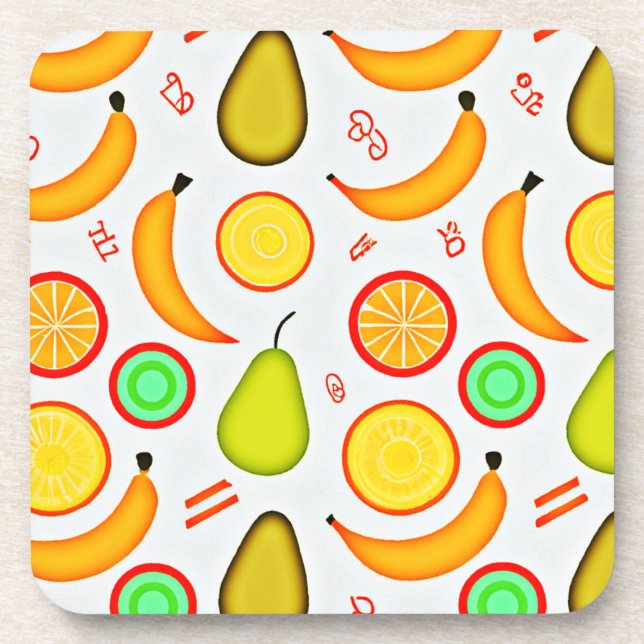 Porta-copo Fração vibrante Padrão de caleidoscópio (Frente)