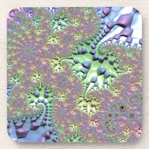 Porta-copo Fractal de arco-íris brilhante