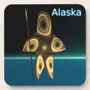 Porta-copo Fractal Inuit Hunter