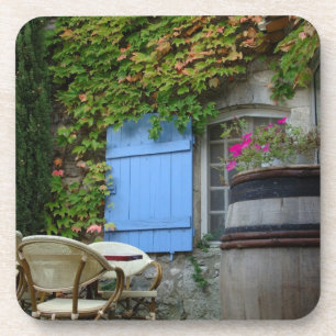 Porta-copo França, Les Baux de Provence, pátio de café