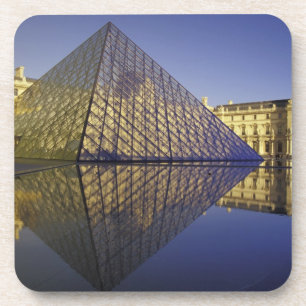Porta-copo FRANÇA, Paris Reflexão, Pirâmide. O Louvre
