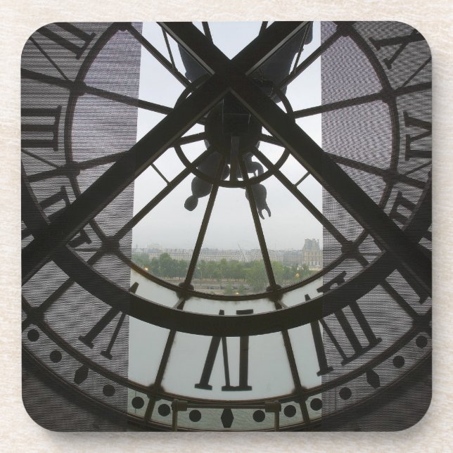 Porta-copo França, Paris. Vista através do rio Sena (Frente)