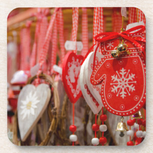 Porta-copo France, Alsácia, Colmar. Mercado do Natal