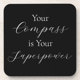 Porta-copo Frase "Seu Compass É Seu Superpoder"
