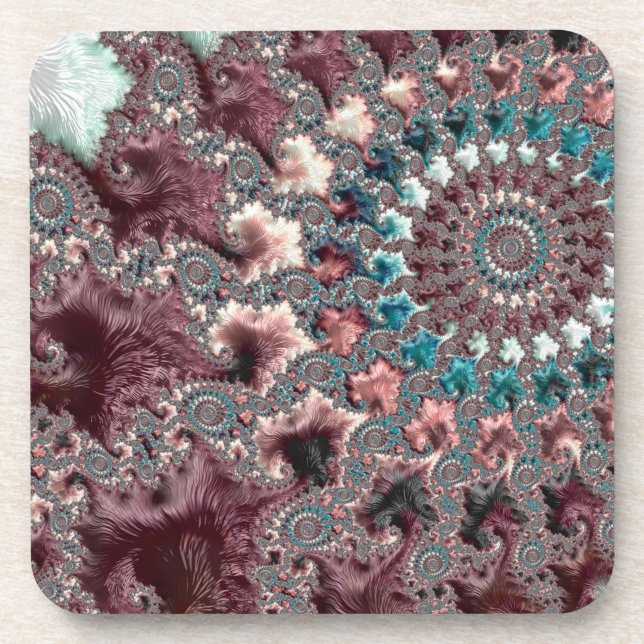 Porta-copo Fratura Espiral Da Boêmia Eclética Da Groovy Retro (Frente)