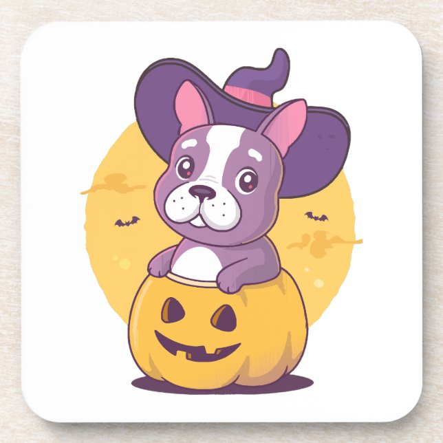 Porta-copo Frenchie Halloween (Frente)