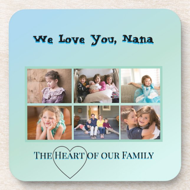 Porta-copo Fresh Aqua 6-Photo Nana Keepsake (Frente)