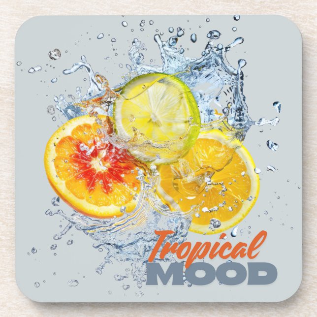 Porta-copo Fresh Citrus Coaster Set- Tropical Mood (Frente)