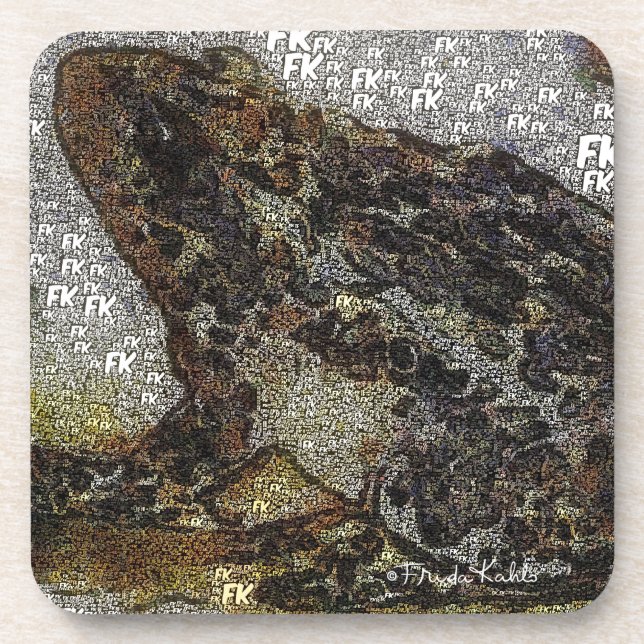 Porta-copo Frida Kahlo FK-Style pintura de Sapo (Frente)