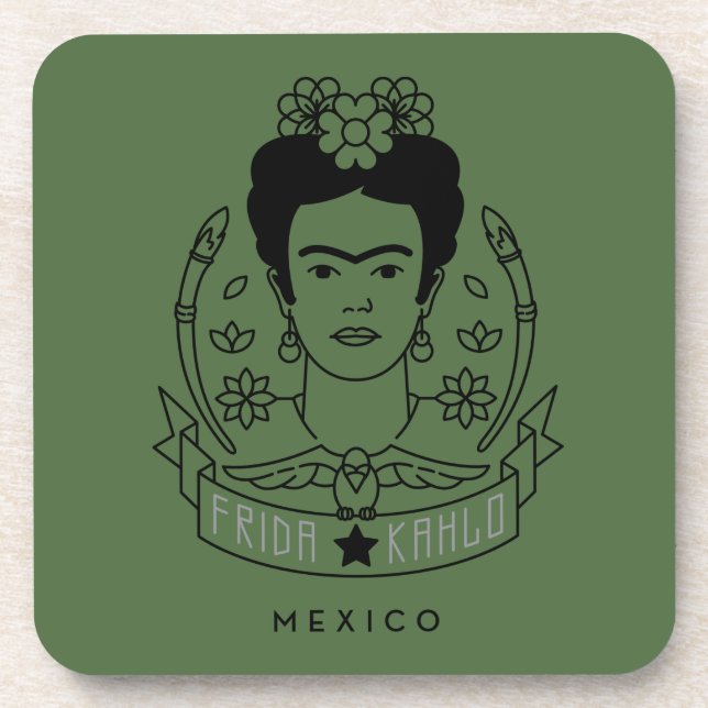 Porta-copo Frida Kahlo | Heroína (Frente)