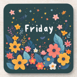 Porta-copo Friday, time to bloom