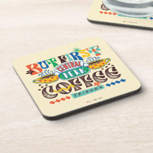 Porta-copo FRIENDS™   Primeiro Café Gráfico Vibrante