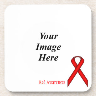 Porta-copo Friso Vermelho Padrão por Kenneth Yoncich