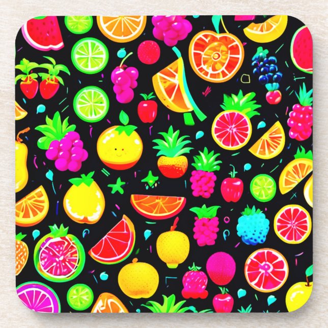 Porta-copo Fruity Mosaic Design Delight (Frente)