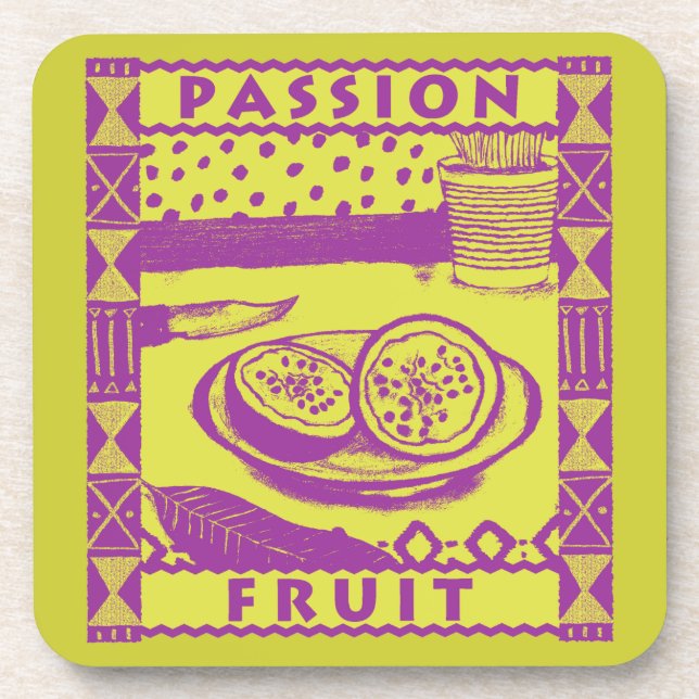 Porta-copo Fruta de Paixão (Frente)