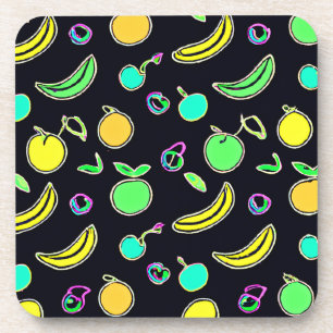 Porta-copo Fruta Neon Expressivo Colorida