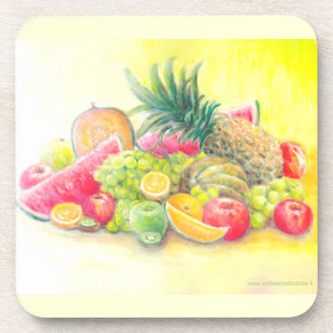 Porta-copo Frutas felizes