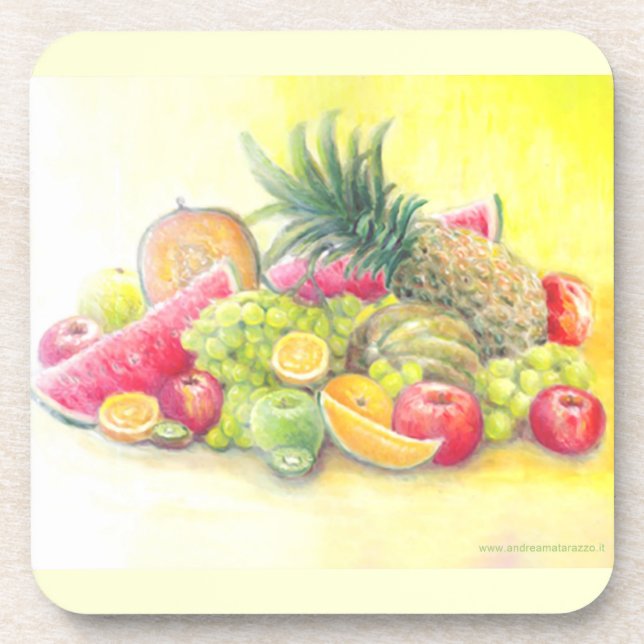 Porta-copo Frutas felizes (Frente)