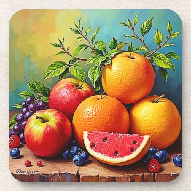 Porta-copo Frutas frescas em uma Design perfeita Mix (Frente)