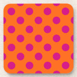 Porta-copo Fuchsia bolinhas em laranja<br><div class="desc">Fuchsia bolinhas em laranja</div>