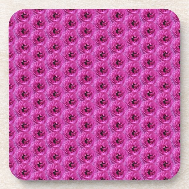 Porta-copo Fuchsia Ranunculus - Design Floral Moderna (Frente)