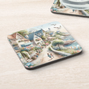 Porta-copo Fuga para uma Vila de Cottage Costeiro Pastel