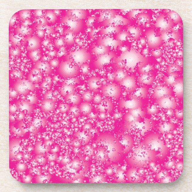 Porta-copo Fun PINK Abstract Ink Super Splash pattern (Frente)