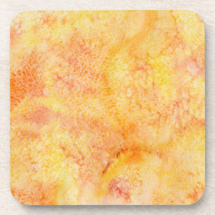 Porta-copo Fundo alaranjado da aguarela