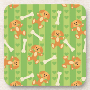 Porta-copo fundo com cães e ossos