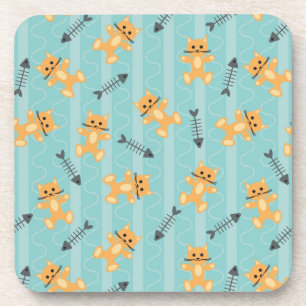 Porta-copo fundo com gatos