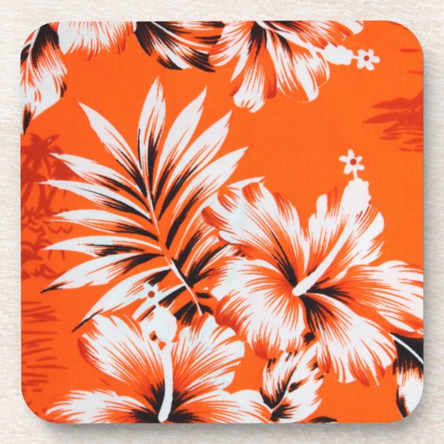 Porta-copo Fundo da Flor Hibiscus Havaiana (Frente)